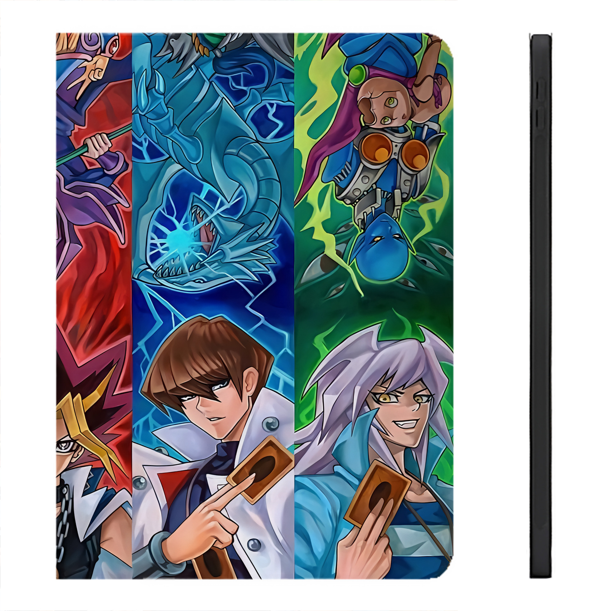 （画像用） 遊☆戯☆王 Yu-Gi-Oh! IPadケース ペンホルダー付き ブックスタイルデザイン